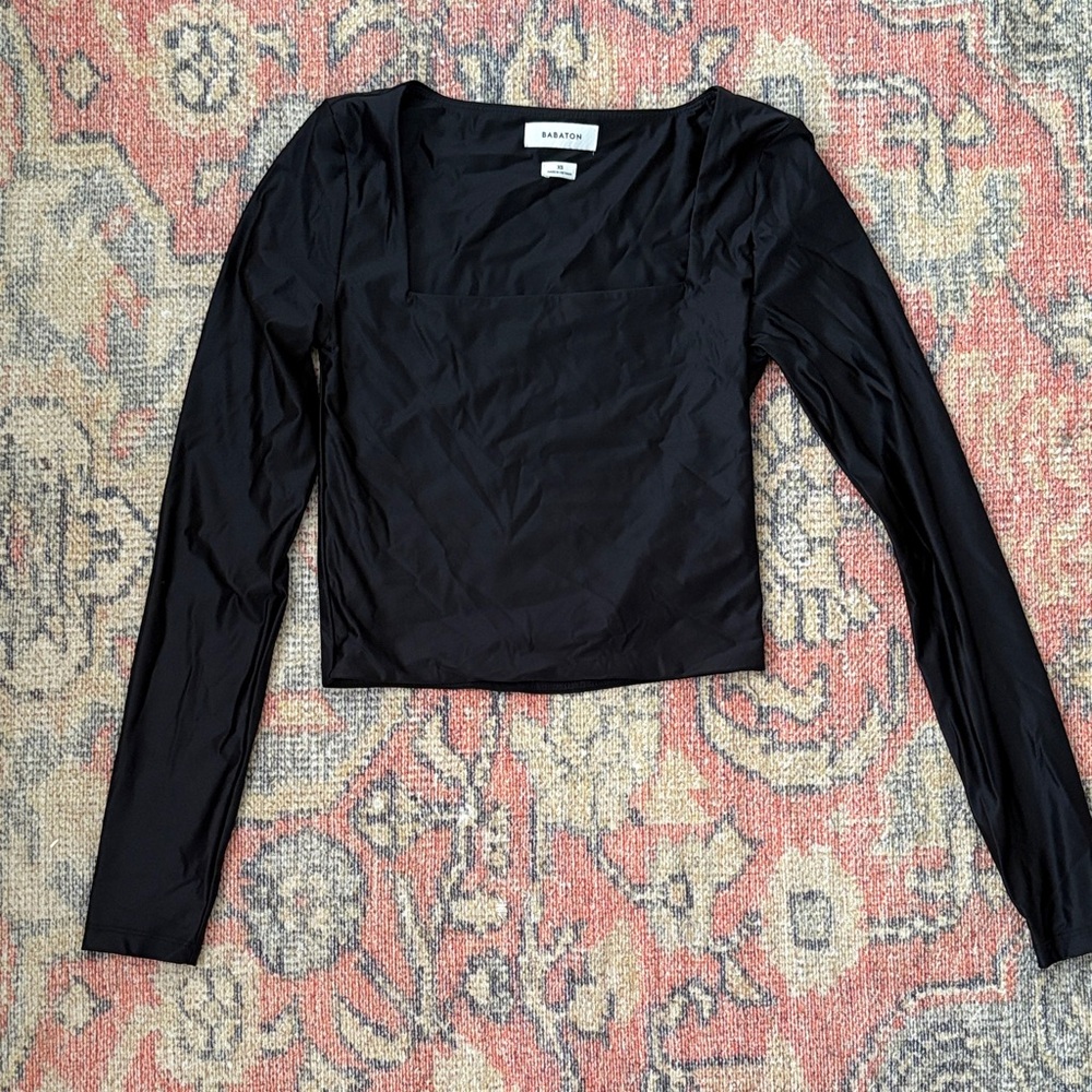 Babaton Black Long Sleeve Blouse